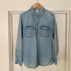 J. Crew denim work shirt, size small